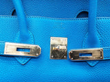 Hermes Birkin 35 Mykonos Blue Togo Gold Hardware Handbag Do1125crxzde