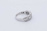 0.6cttw Diamond Ring In 14k White Gold 3.4 Grams Size 6 Eb0326osrdu