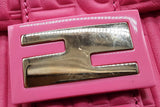 Fendi Embossed Logo Pink Nappa Leather Baguette Shoulder Bag Eb0826sxzde