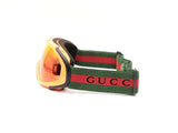 Gucci Web Fluorescent Orange Ski Goggles With Red Spectra Lens Fw0625llrdu