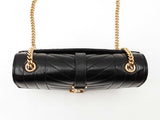 Yves Saint Laurent Envelope Shoulder Bag In Black Matelassé Leather Fw0425czxdu