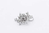 0.19cttw Diamond Snowflake 10k White Gold Pendant 1.6 Grams Eb0426pxsa