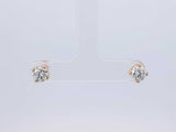 1.40 Cttw Diamond & 14k Yellow Gold Solitaire Stud Earrings 1.7 Grams Fw0725lixzdu