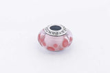 Pandora Pink Murano Glass Charm 925 Sterling Silver 3.6 Grams Eb0425isa