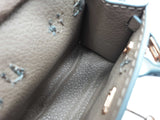 Blue Gray Building Mini Bag Charm Do0725ede