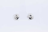 Approx. 2ctw Diamond Stud Earrings In 14k White Gold 2.1 Grams Eb0724orxzsa