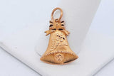 22k Yellow Gold Holiday Bell Pendant 2.6 Grams Eb0926oexde