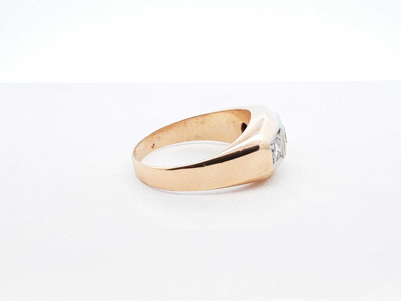 1.0 Cttw Diamond & 14k Yellow Gold Ring 9.3 Grams Size 12.5 Fw0325loxzsa