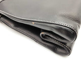 Christian Dior Black Leather Jeans Pocket Shoulder Tote Bag Do0525oxzde