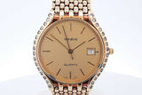 Geneve 14k Yellow Gold Quartz 34mm Watch 40.3 Grams Eb0626oiirde