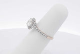 1.19ctttw Diamond Ring In 18k White Gold 3.1 Grams Size 5 Eb0425llzxsa