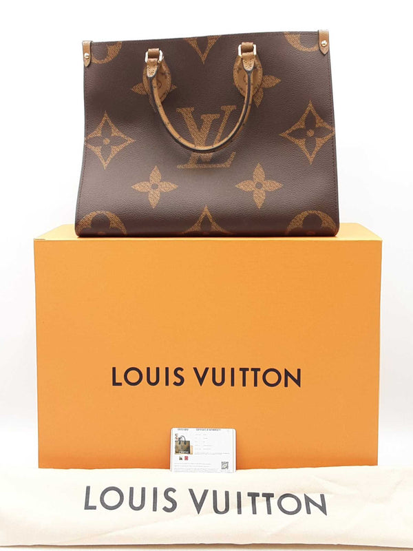 Louis Vuitton Onthego Bicolor Monogram Giant Coated Canvas Tote Bag Fw0925szxdu