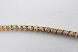 0.77cttw Diamond Tennis Bracelet In 14k Yellow Gold 5.3 Grams 7 Inch Eb0626poxsa