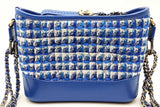 Chanel Gabrielle Blue Tweed Crossbody Bag Eb0326orxzde