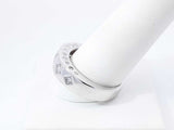 0.69 Cttw Diamond & 18k White Gold Wide Band 10.3 Grams Size 10.25 Fw0826exzdu