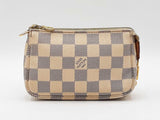 Louis Vuitton Mini Pochette In Damier Azur Coated Canvas Fw1125ozxdu