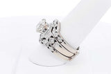 1.76ctw Diamond Wedding Set In 14k White Gold 14.6 Grams Size 8.5 Eb0225orxzsa