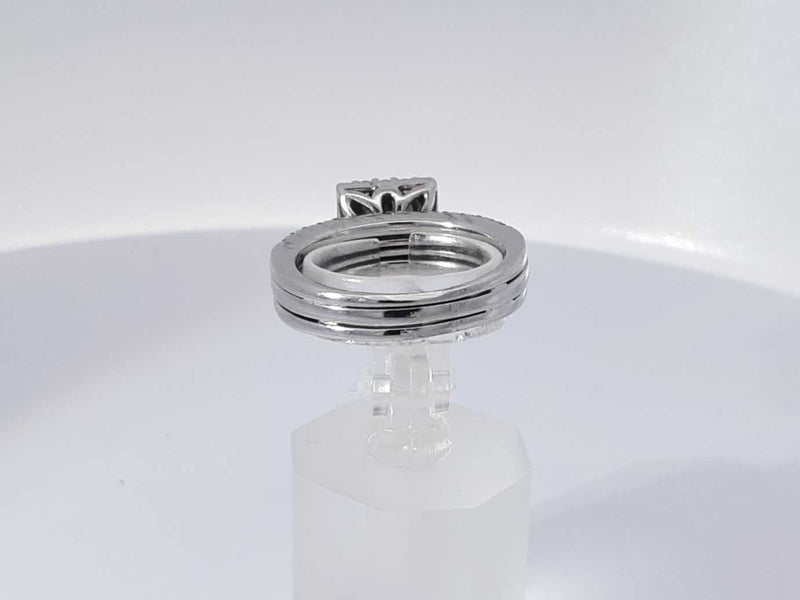 1.70 Cttw Diamond 14k White Gold Ring 8.5 Grams Size 7 Aa1025irzsa