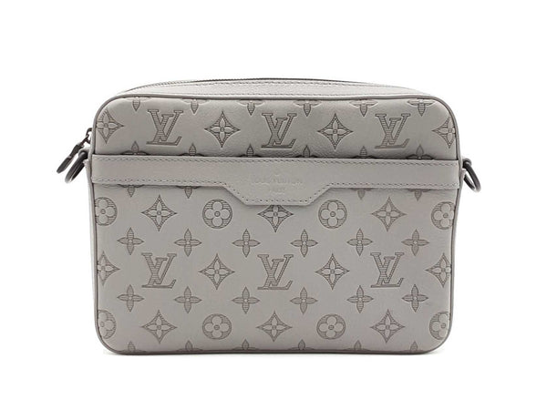 Louis Vuitton Trio Messenger Bag In Anthracite Grey Monogram Shadow Fw0825lozxdu
