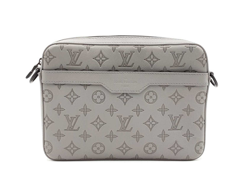 Louis Vuitton Trio Messenger Bag In Anthracite Grey Monogram Shadow Fw0825lozxdu