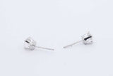 1.0cttw Diamond Stud Earrings In 14k White Gold 1.5 Grams Eb0126sxzdu