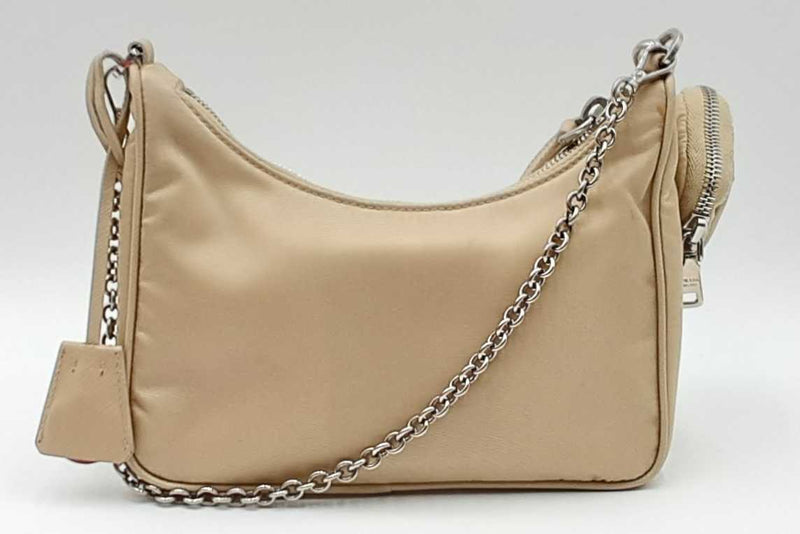 Prada Beige Nylon Re- Edition 2005 Shoulder Bag Eb0524erxdu