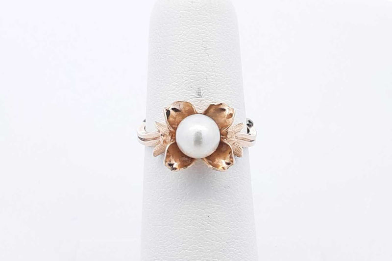 Pearl Ring In 14k Yellow Gold 3.8 Grams Size 5 Eb0924lxzsa