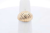 18k Yellow Gold Dome Ring 5.7 Grams Size 6 Eb0924oorsa