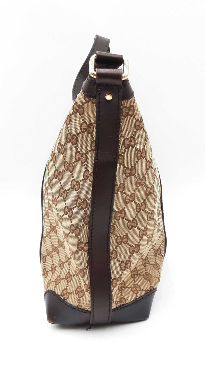 Gucci Monogram Vintage Canvas Web Hobo Bag Sd0625rpzdu