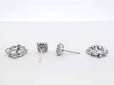 0.50 Cttw Diamond & 18k Gold Convertible Earrings & Jackets 2.7 Gram Fw0925orxdu