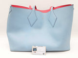 Mcm Blue Pink Reversible Leather Tote Bag Do1224lrxde