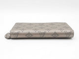 Louis Vuitton Zippy Wallet In Metallic Grey Mahina Perforated Leather Fw526psxdu