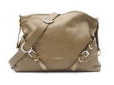 Givenchy Voyou Shoulder Bag In Dark Khaki Tumbled Leather Fw0925pzxdu