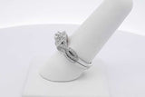 1.17cttw Diamond 14k White Gold Wedding Set 6.5 Grams Size 8 Eb0526cxzsa