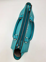 Michael Kors Selma Saffiano Leather Satchel In Teal Fw1124orsa