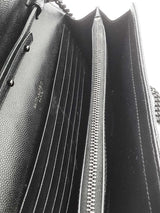Saint Laurent Chevron Quilted Cassandre Envelope Wallet With Chain Eb0826ixzdu
