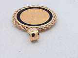 Gold Liberty Coin Pendant Set In 14k Yellow Gold 6.8 Grams Eb0726cxzsa