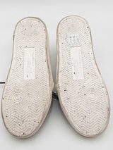 Off-white Low Vulcanized Eco Canvas White & Navy Sneakers Size 42 Eb0925lxzsa