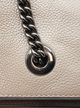 Coach Turnlock Chain Tote In Grey Pebbled Leather Fw0925rzdu