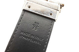 Burberry Coated Check Reversible Belt Silver Tone Buckle Size 30/75 Eb1125lxzde