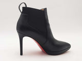 Christian Louboutin Leather Chelsea Boots Black Size 7.5 Aa0525lpzsa