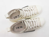 Christian Dior B23 High Top White & Transparent Oblique Sneakers Size 7.5 Fw0526lrzdu