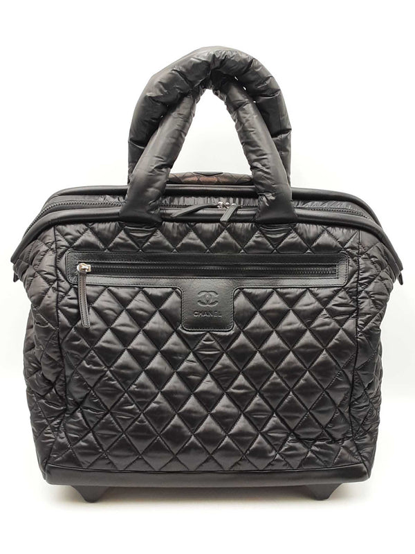 Chanel 2012 Cocoon Diamond Quilted Trolley In Black Sd0925ezxdu
