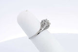 Diamond Approx. 0.43ctw Ring In 18k White Gold 1.7 Grams Size 4.5 Eb0624oexsa