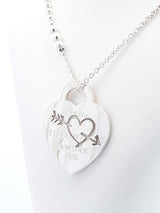 Tiffany & Co. Heart & Arrow Bead Necklace In Silver 15.8g 28 Inch Fw0526lo Zdu
