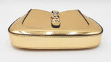 Gucci Jackie Notte Mini Gold Metallic Leather Crossbody Bag Sd0426szxdu