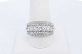 1.83cttw Diamond Ring In 14k White Gold 7.4 Grams Size 9.25 Eb0226exzde