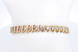 Approx. 6.6ctw Diamond Bracelet In 14k Yellow Gold 22.4 Grams 7 In Eb0724oxxzsa