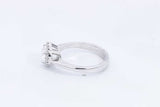 Lab Grown Heart Shape Diamond 1ctw Ring In 14k White Gold 4.14g Eb0322lrersa