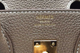 Hermes Birkin 25 Etoupe Togo Leather Eb0126exxzsa